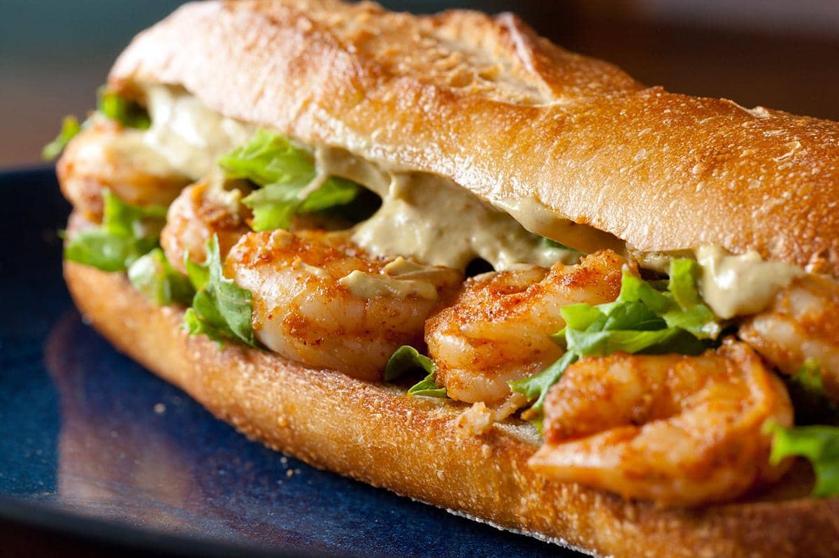 ilustrasi shrimp sandwich