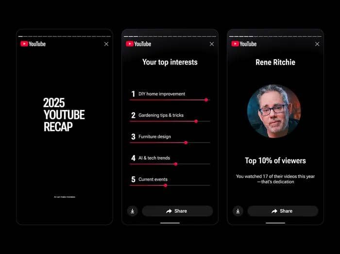 ilustrasi YouTube Recap 2025