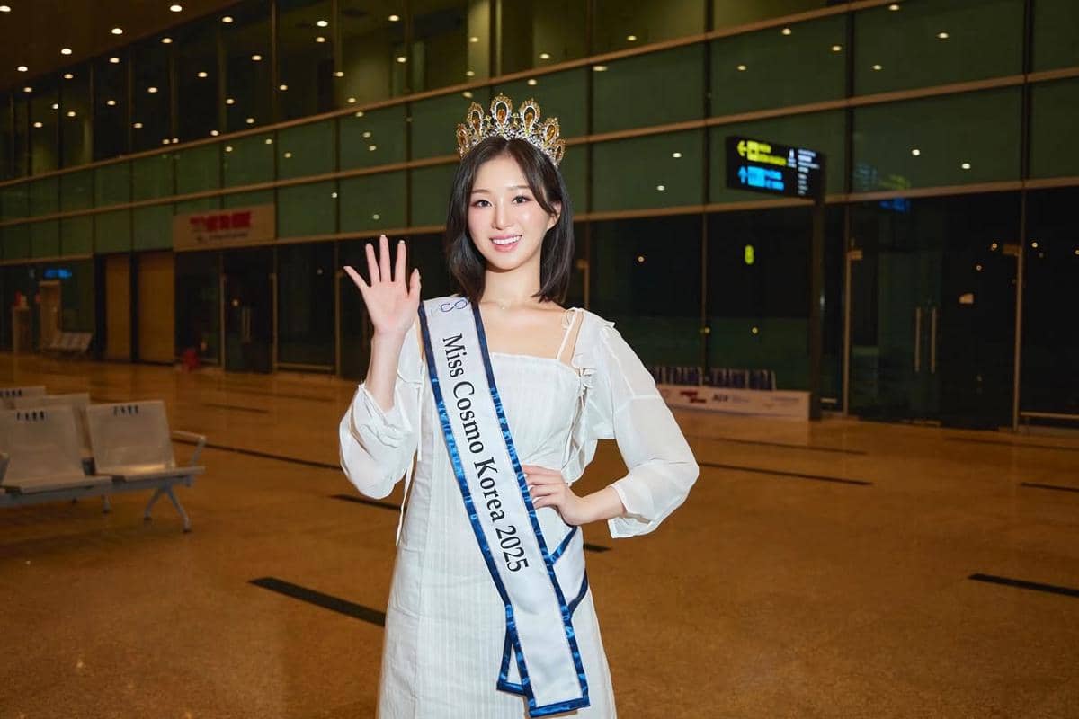 potret Haesu Woo, Miss Cosmo Korea 2025