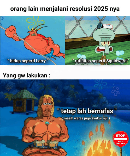Meme resolusi tahun 2025