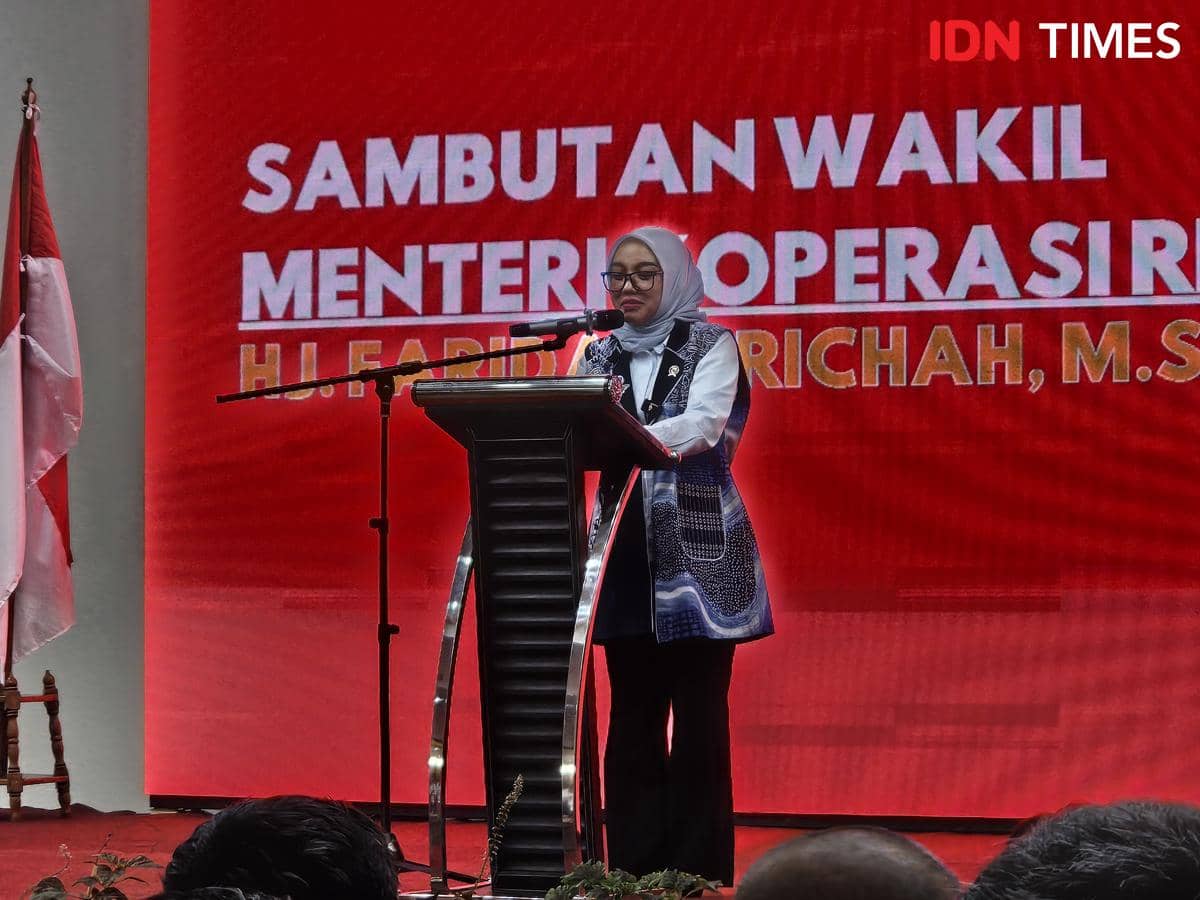 Wakil Menteri Koperasi, Farida Farichah di Tangerang
