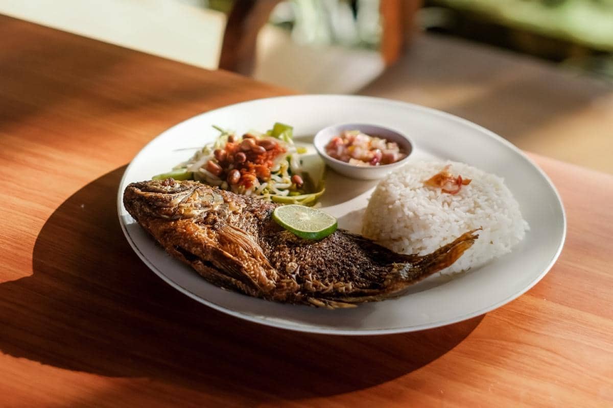 Mujair goreng sambal terasi