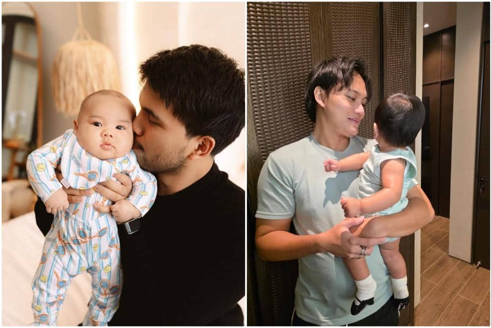 kolase foto seleb pertama kali jadi ayah pada 2025