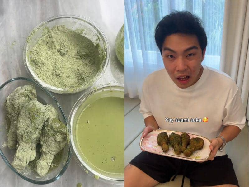 Ayam goreng matcha buatan Jessica Jane