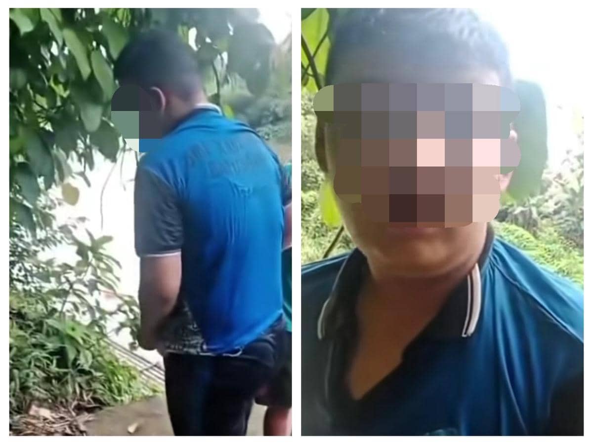 Aksi percobaan bunuh diri yang dilakukan pelajar di Baturaja Timur.