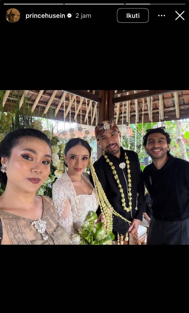 potret pernikahan Amanda Zahra dan Adli