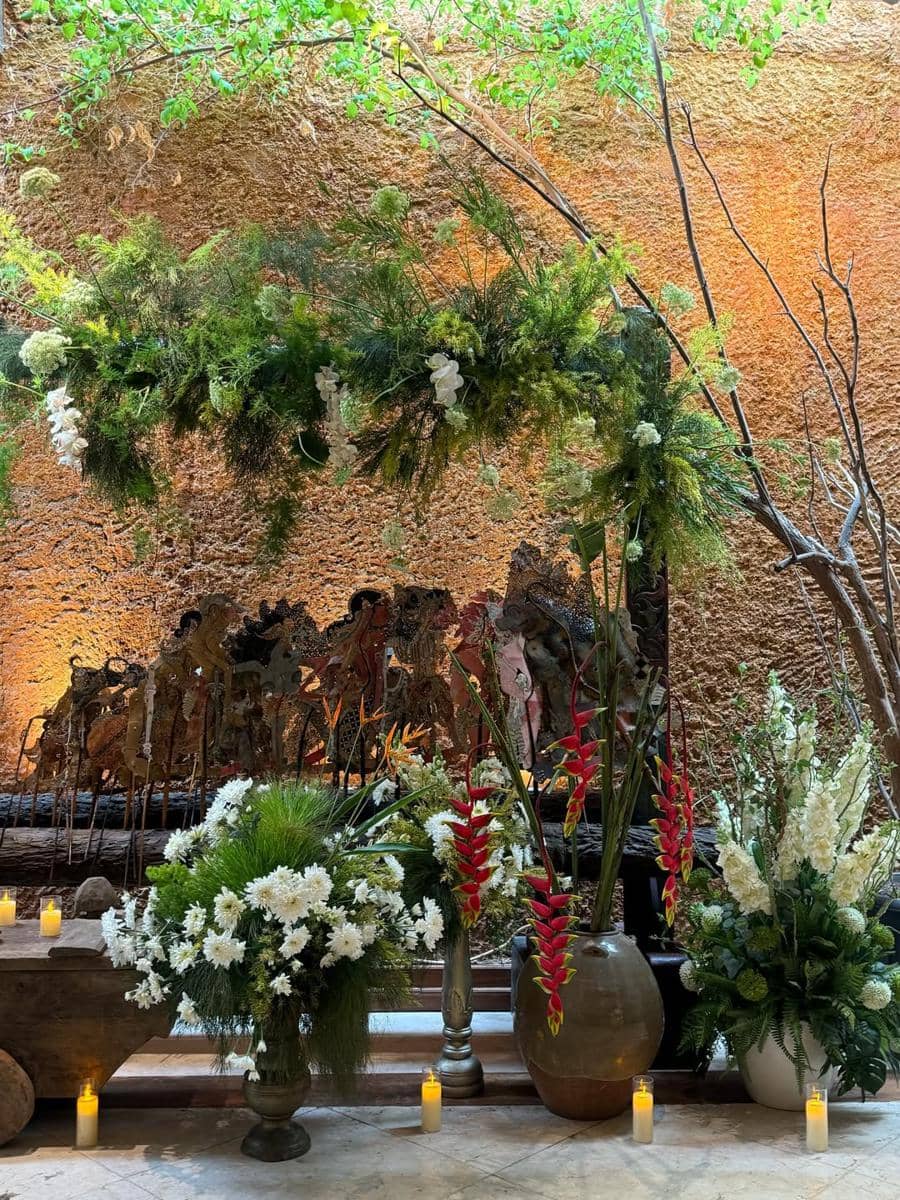 Dekorasi pernikahan Amanda Zahra