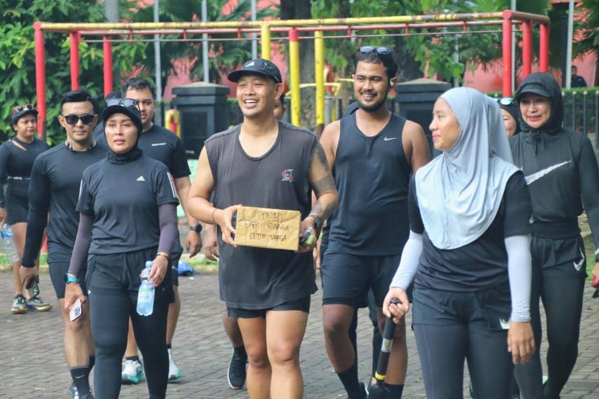 Anak muda Medan lari pagi sambil menggalang bantuan untuk korban bencana Sumatra (dok.Reza untuk IDN Times)