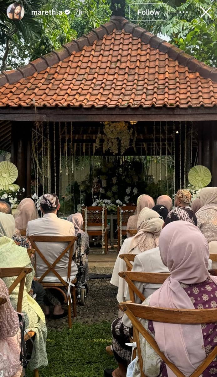 Dekorasi pernikahan Amanda Zahra