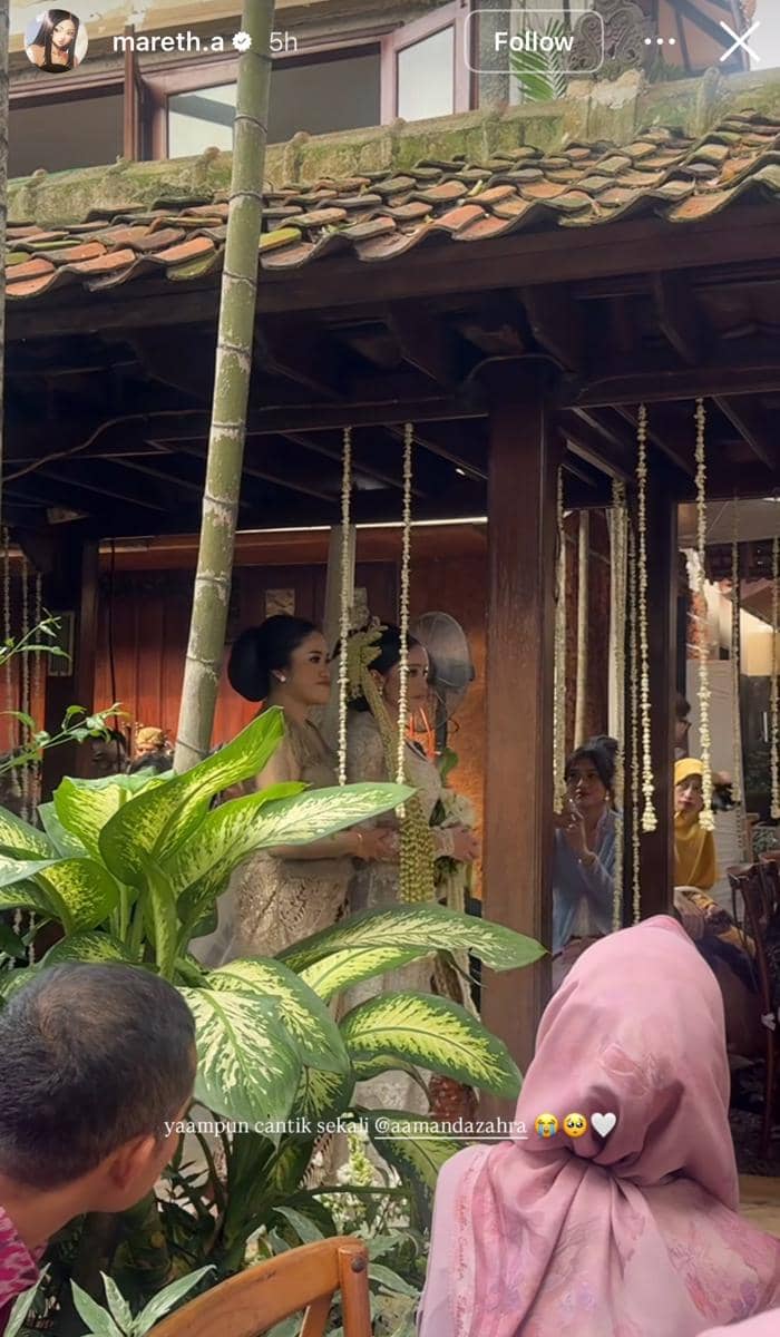 Dekorasi pernikahan Amanda Zahra