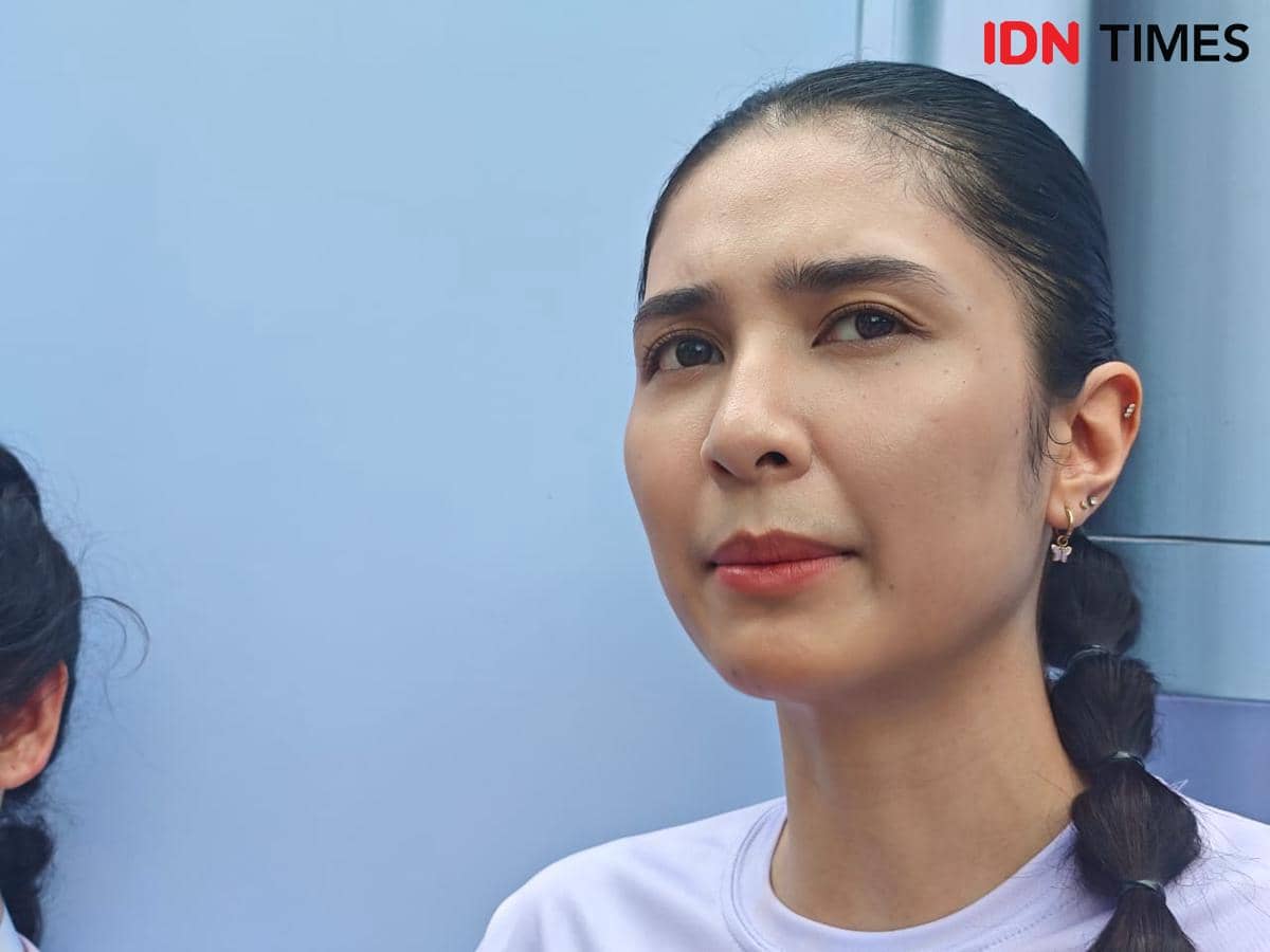 Mikha Tambayong dalam acara Clear White Supreme Glow Scape pada Minggu (7/12/2025) di Sampoerna Strategic Square, Jakarta Pusat