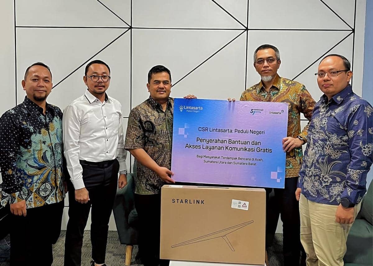 Lintasarta bantu startlink ke beberapa lokasi bencana Sumatra (dok.Lintasarta)