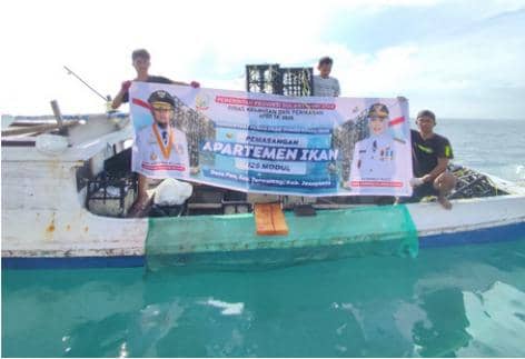 Apartemen ikan di perairan laut Sulawesi Selatan. Dok. Humas Pemprov Sulsel