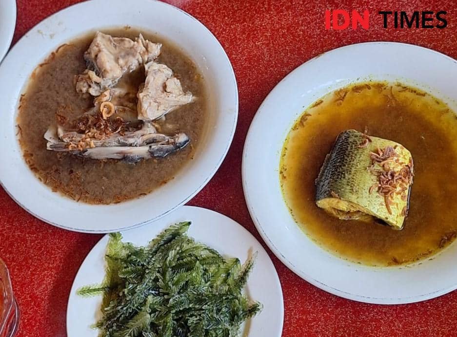 Hidangan masakan Pallukaloa dan Pallumara di RM Pallukaloa Makassar. IDN Times/Irwan Idris