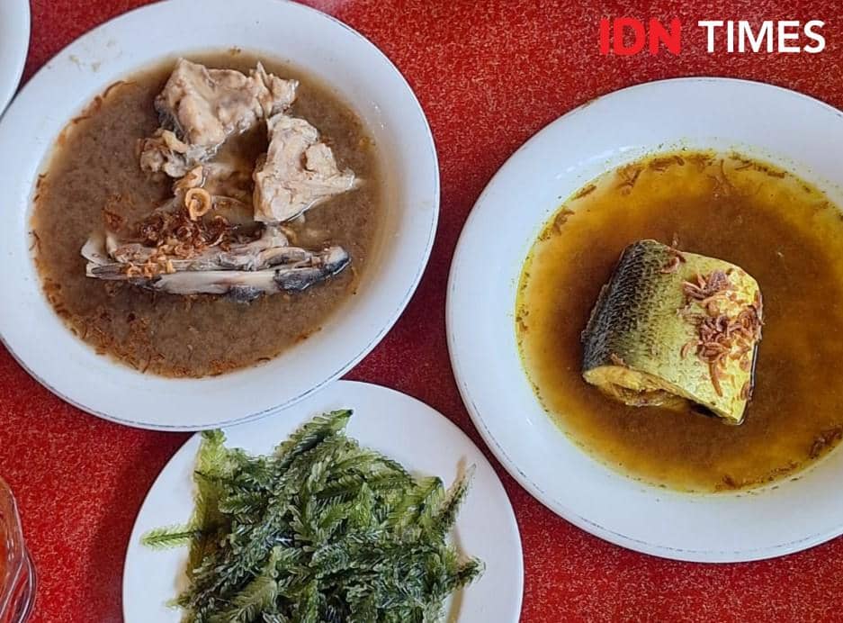 Hidangan masakan Pallukaloa dan Pallumara di RM Pallukaloa Makassar. IDN Times/Irwan Idris