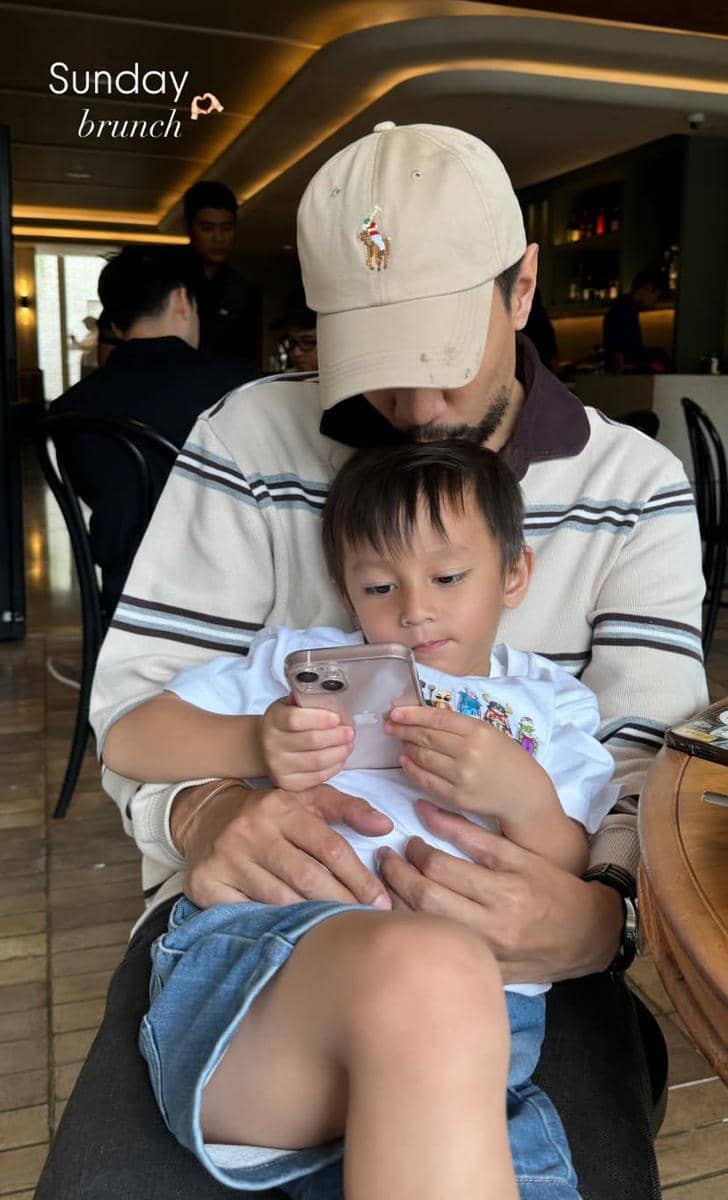 potret dekat anak Amanda Zahra dan Adli