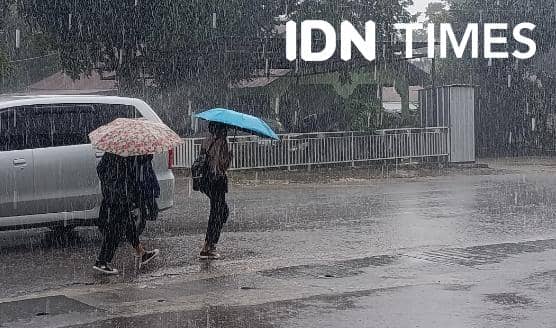 Ilustrasi hujan dan cuaca ekstrem