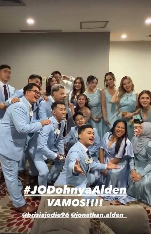 Bridesmaid dan Groomsmen Brisia Jodie dan Alden (instagram.com/brisiajodie96)