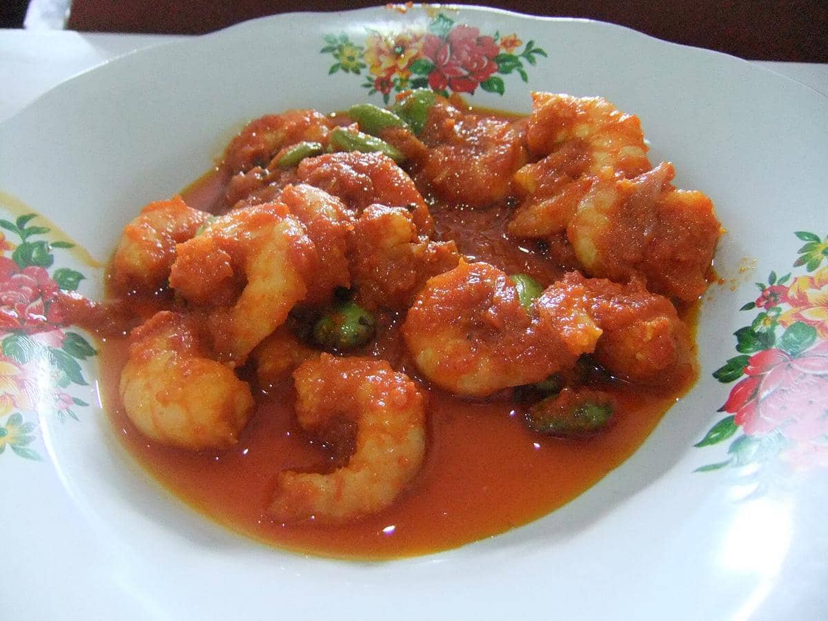 ilustrasi udang balado