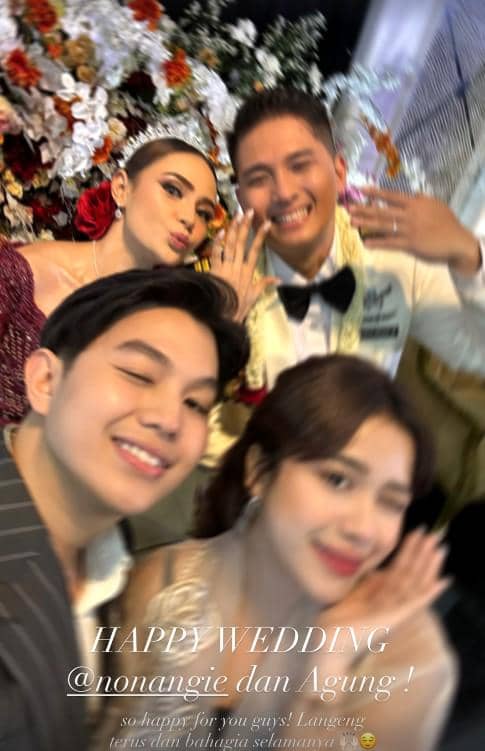Tamu Artis di Pernikahan Angie Ang dan Agung (instagram.com/nonangie)