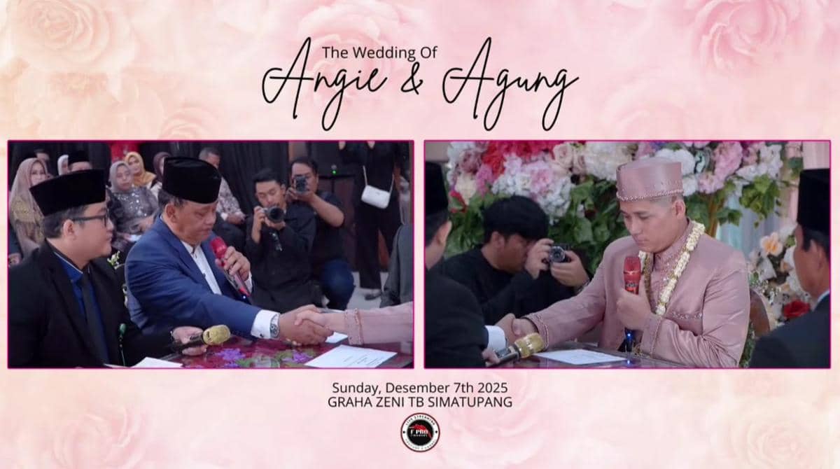 Pernikahan Angie Ang dan Agung (youtube.com/nonangie)