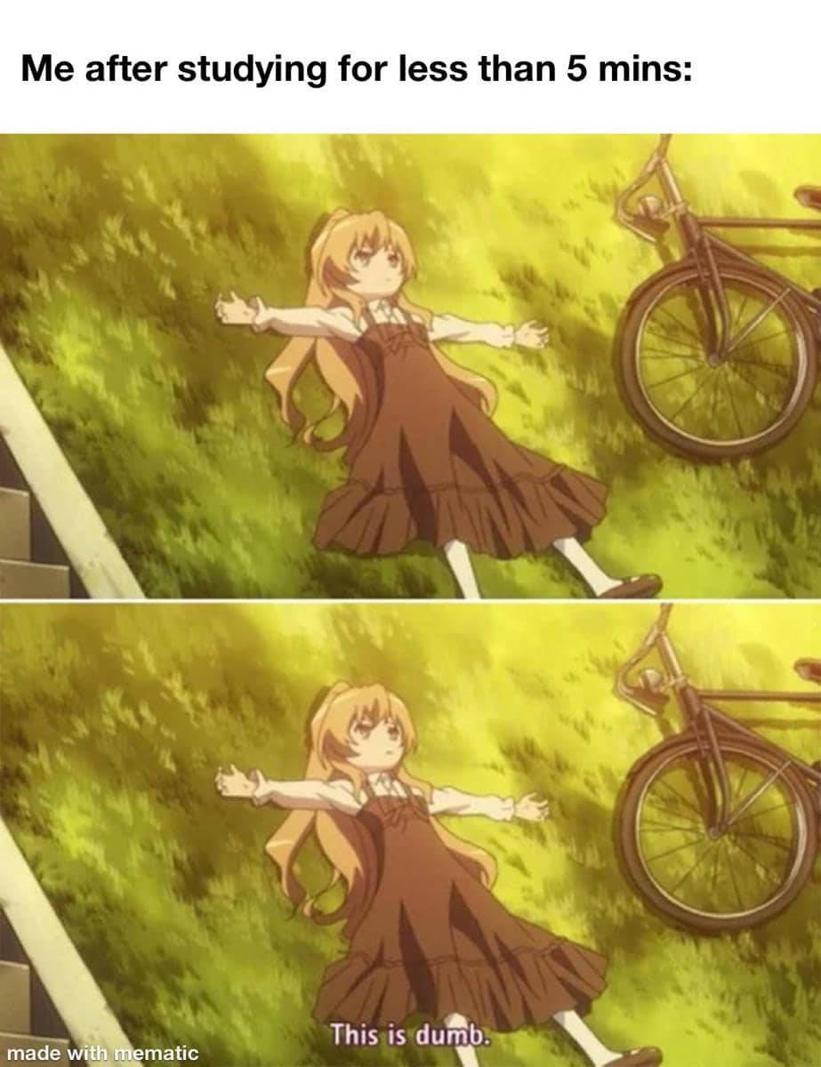 meme kartun tentang belajar