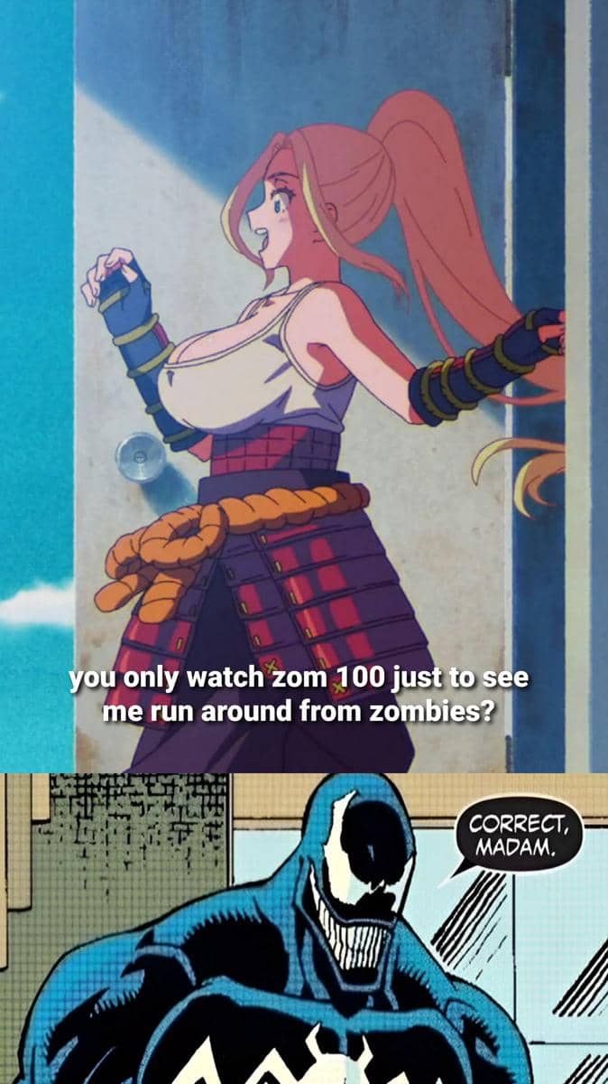 meme anime tentang zombi