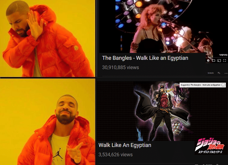 meme anime tentang dengar musik