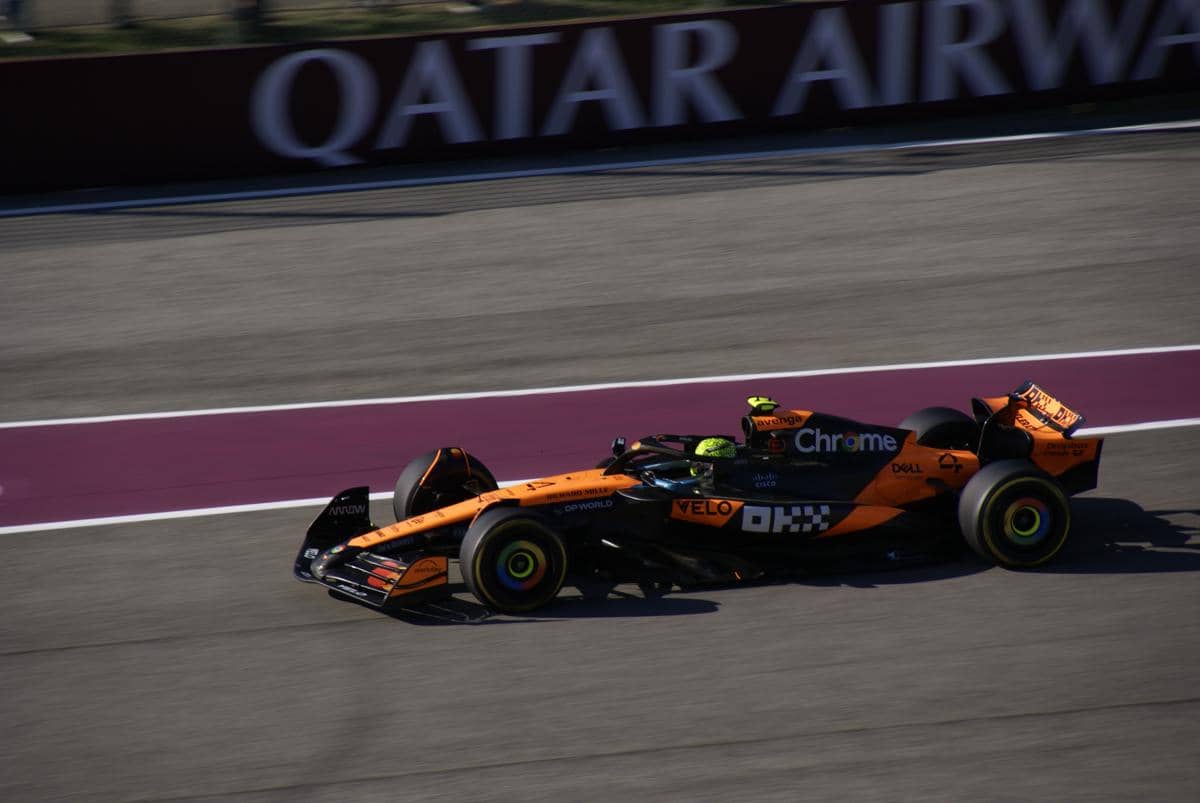 Lando Norris saat menjalani pekan balap GP Emilia Romagna 2025