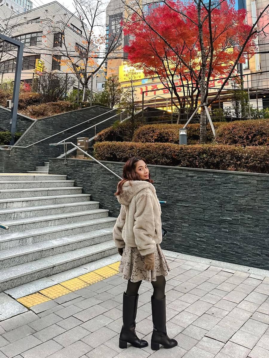 Dinda Kirana liburan ke Korea Selatan