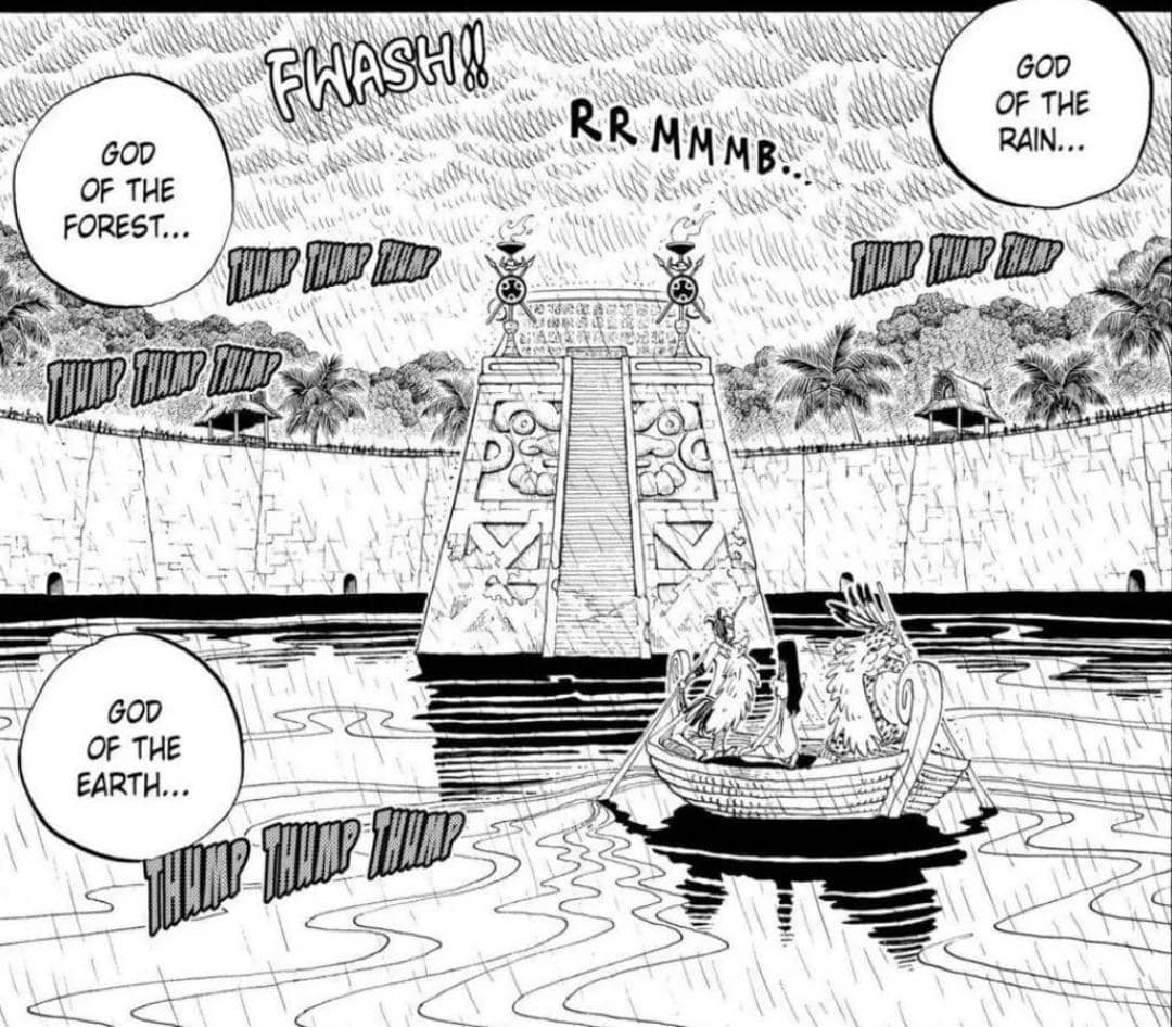 cerita tentang tiga dewa di Skypiea