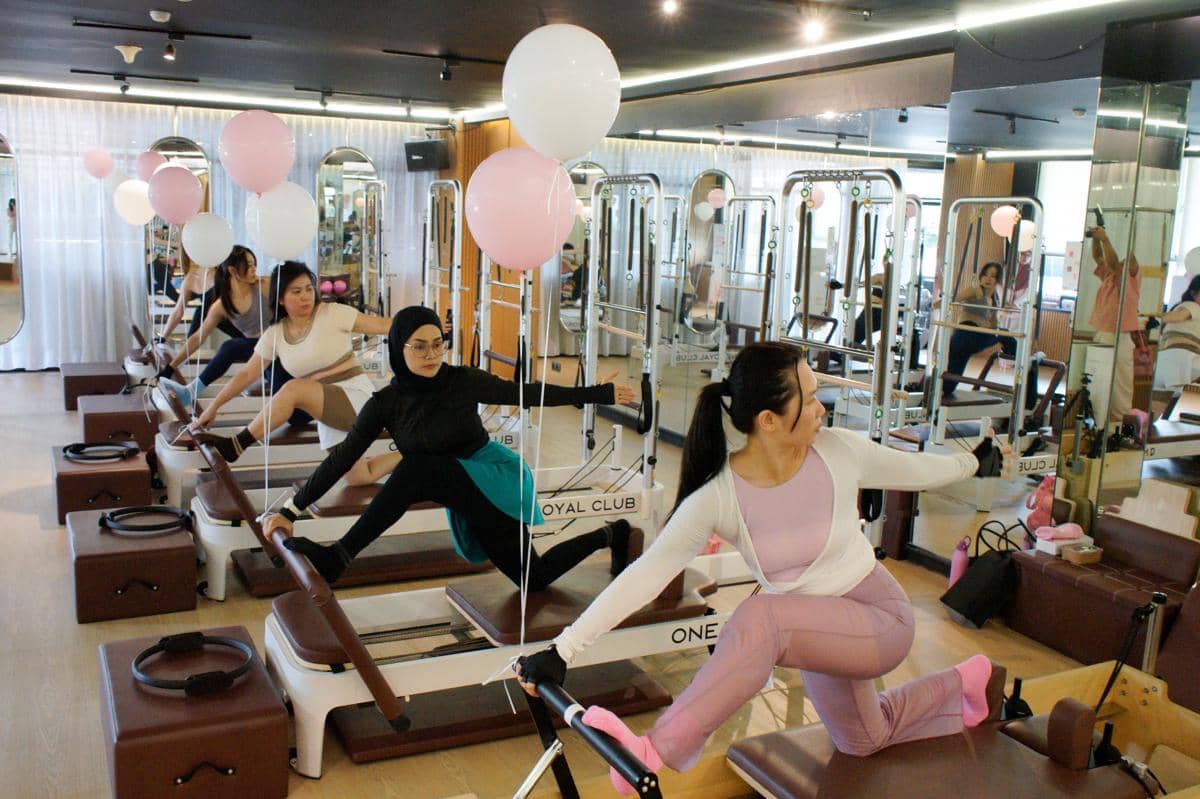 Influencer Kota Medan berolahraga dengan kaos kaki terbaru FINI (dok.FINI)