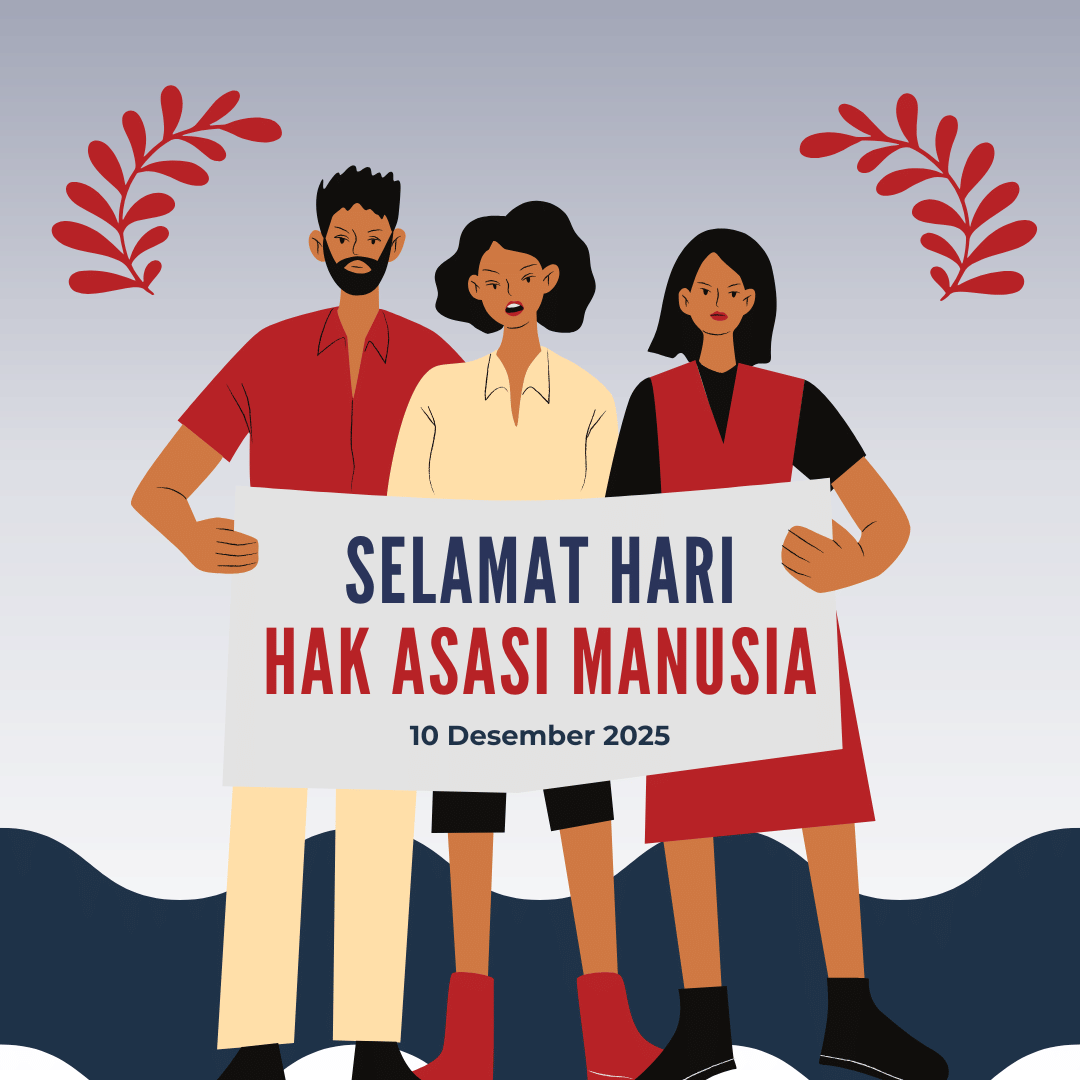 Biru Merah Sederhana Hari Hak Asasi Manusia Postingan Instagram