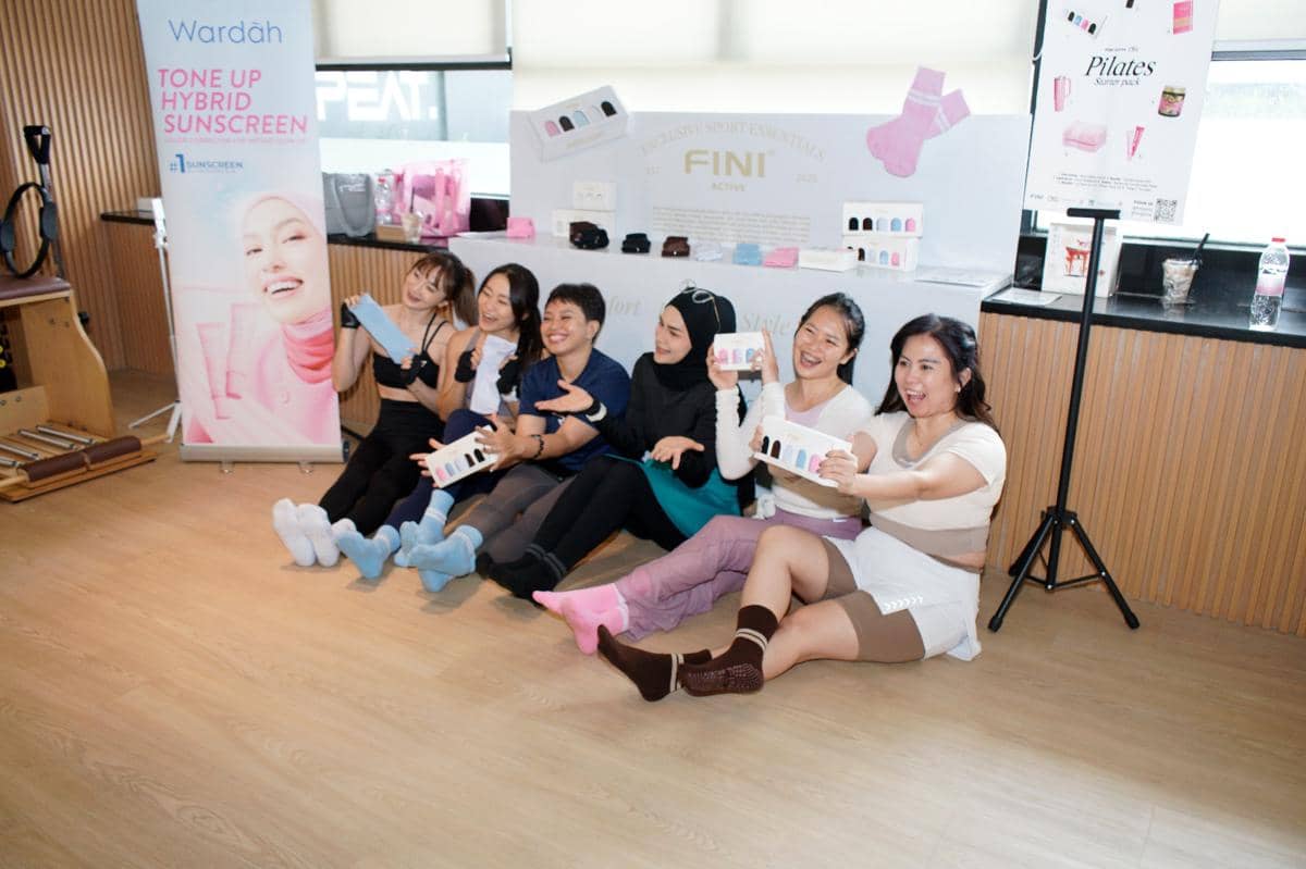 Influencer Kota Medan berolahraga dengan kaos kaki terbaru FINI Active (dok.FINI)