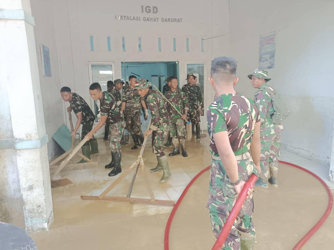 Pemulihan RSUD Aceh Tamiang oleh prajurit TNI dari Kodim 0117/Aceh Tamiang