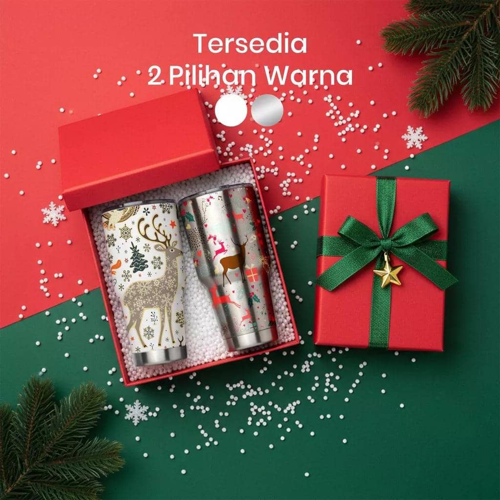 Ilustrasi kado Natal (Shopee/Drinkmate Tumbler)