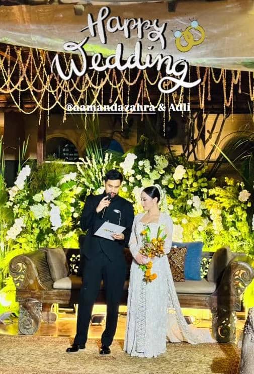 resepsi pernikahan Amanda Zahra