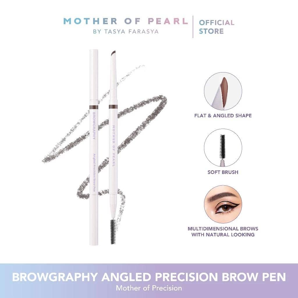 MOP - Browgraphy Angled Precision Brow Pen (shopee.co.id/Mother of Pearl Official Shop)