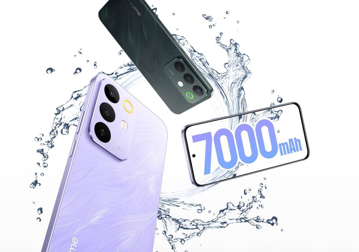 ilustrasi realem C85 Pro dengan baterai 7000 mAh