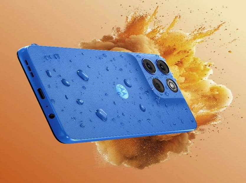 ilustrasi Motorola Moto G57 Power yang bersertifikasi IP64