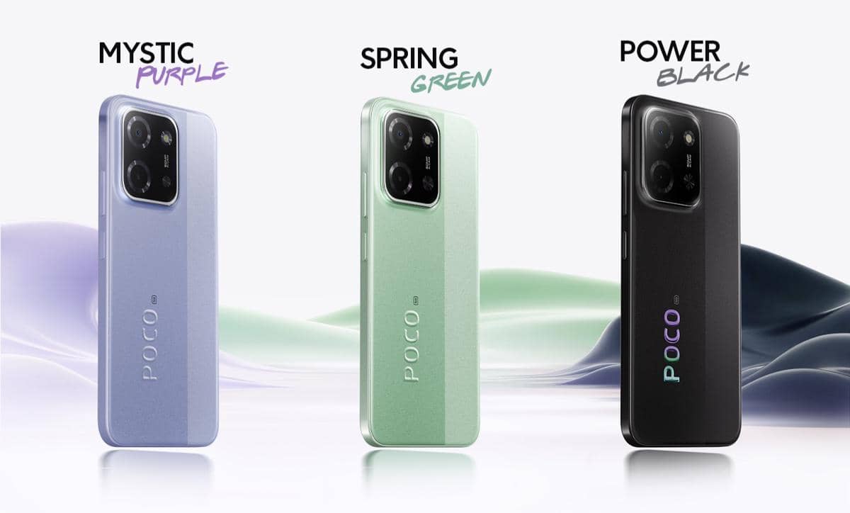 tiga opsi warna POCO C85 5G