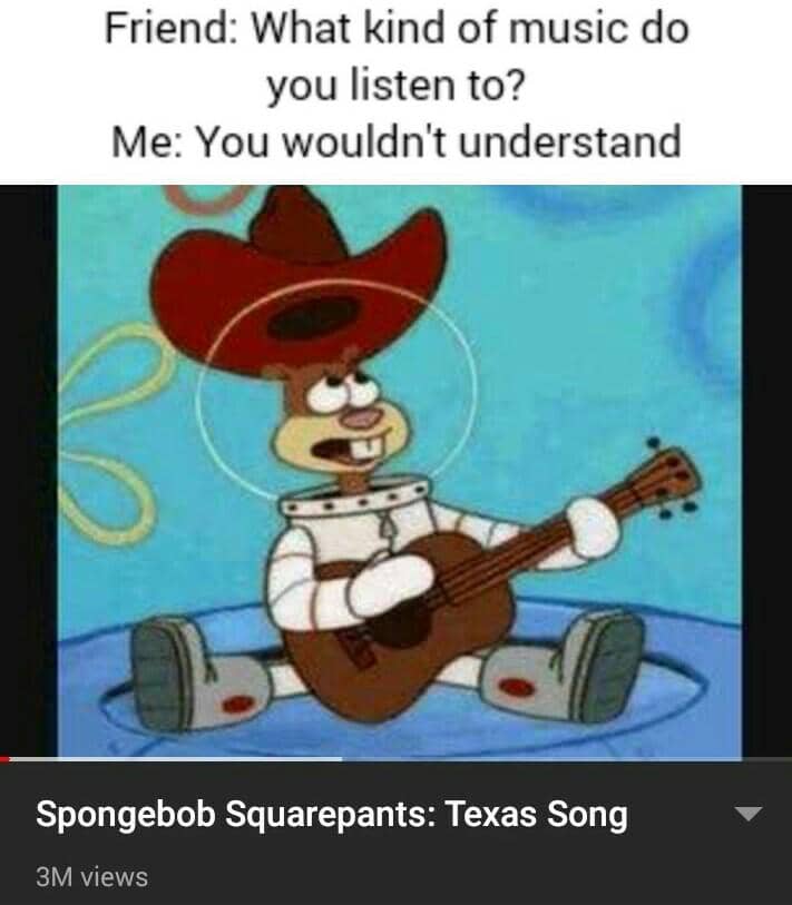 meme SpongeBob tentang nyanyi