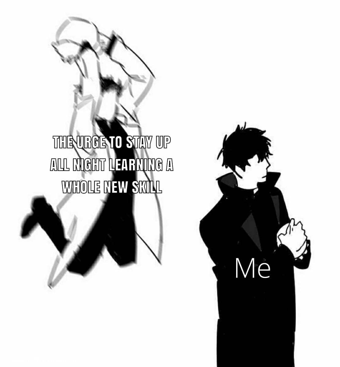 meme anime tentang bergadang