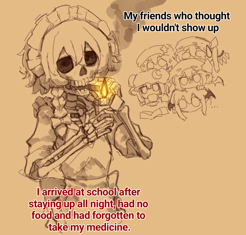 meme anime tentang bergadang