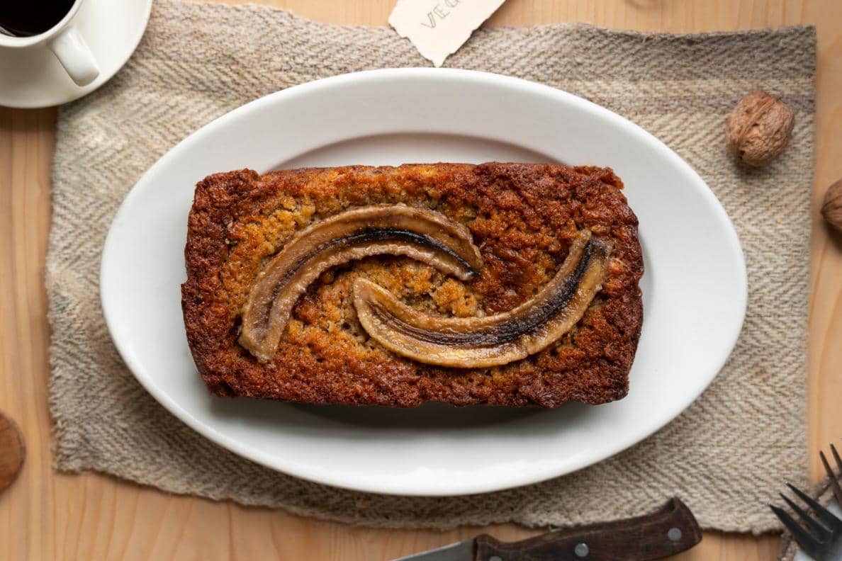 ilustrasi gingerbread banana loaf