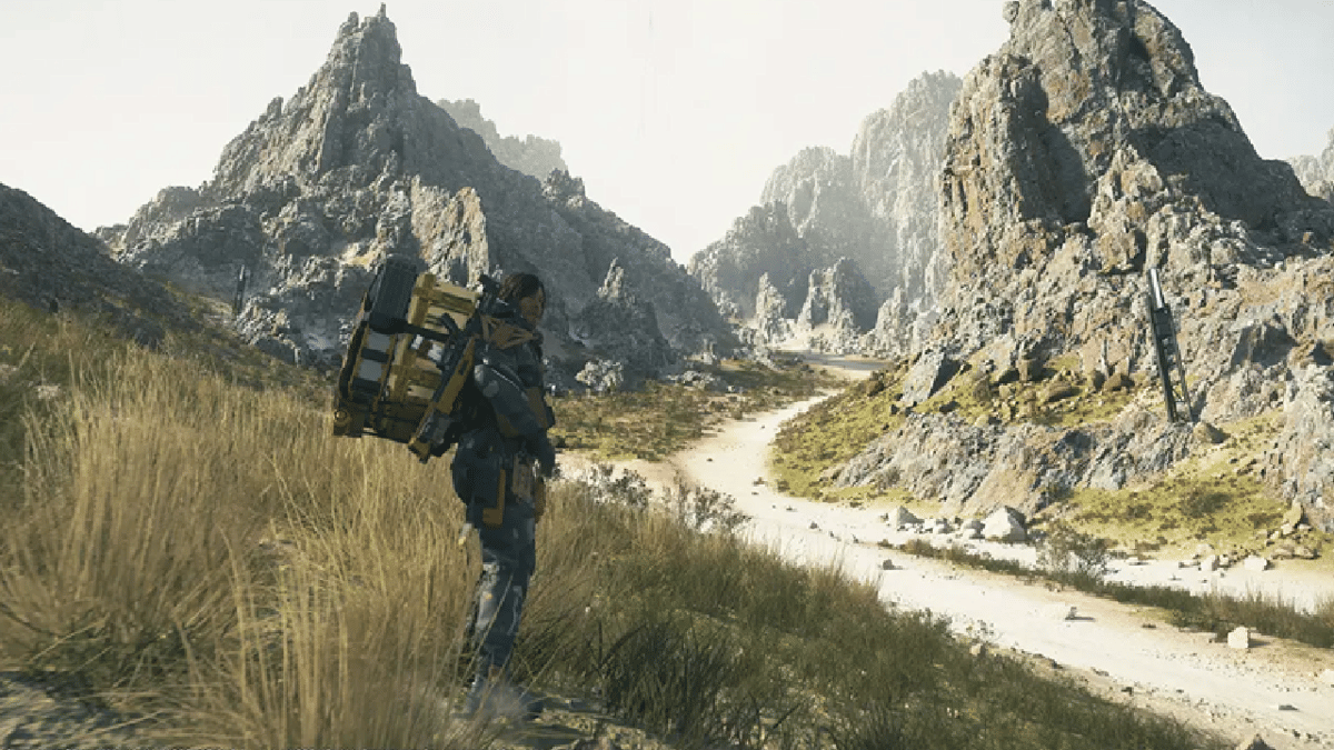 cuplikan gameplay Death Stranding 2: On the Beach