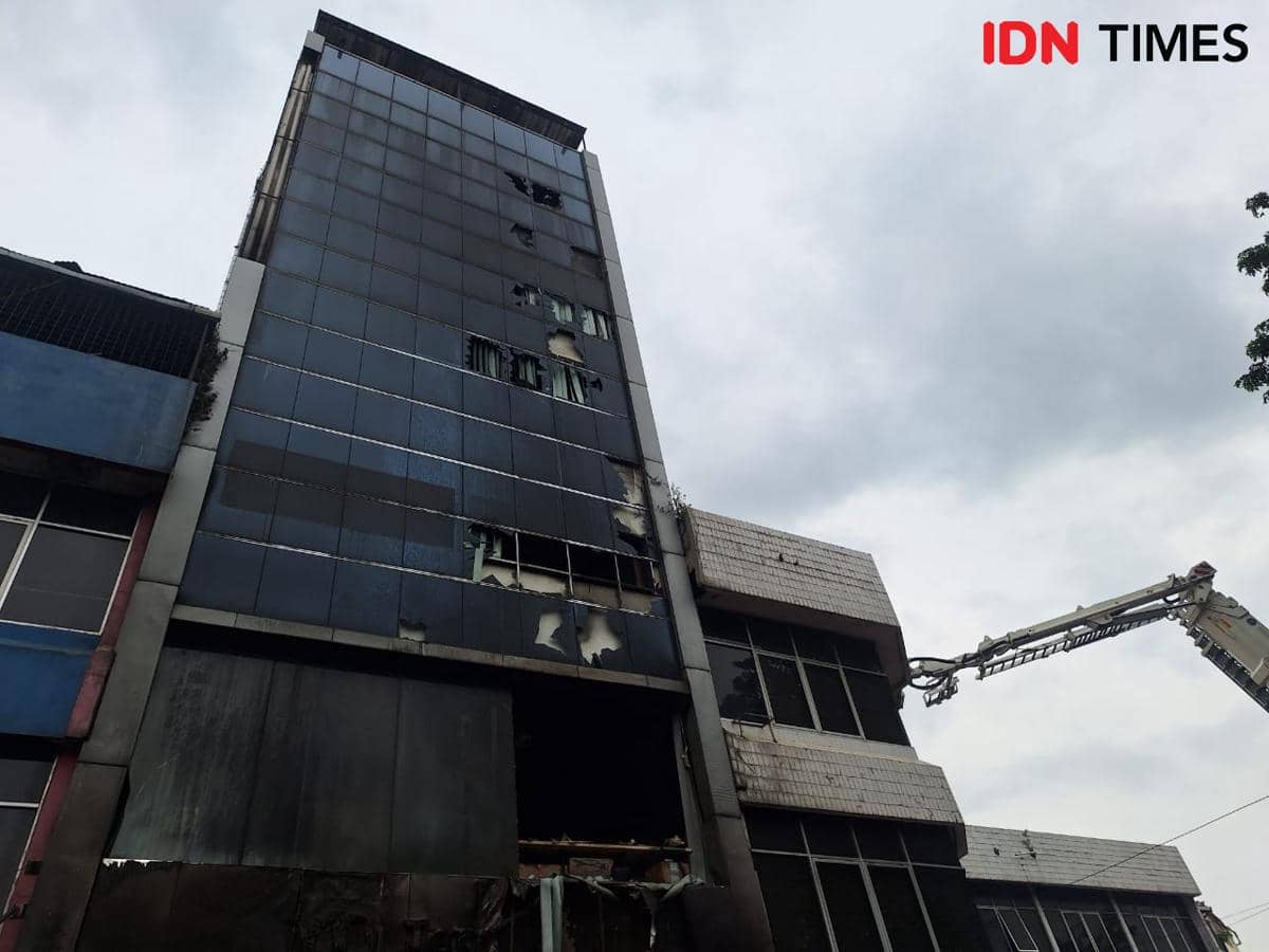 Gedung Terra Drone Kebakaran