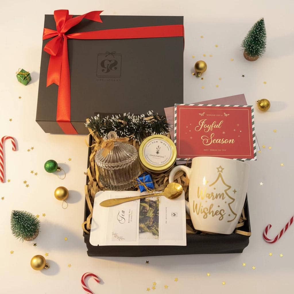 Ilustrasi hampers Natal (Shopee/moographid)