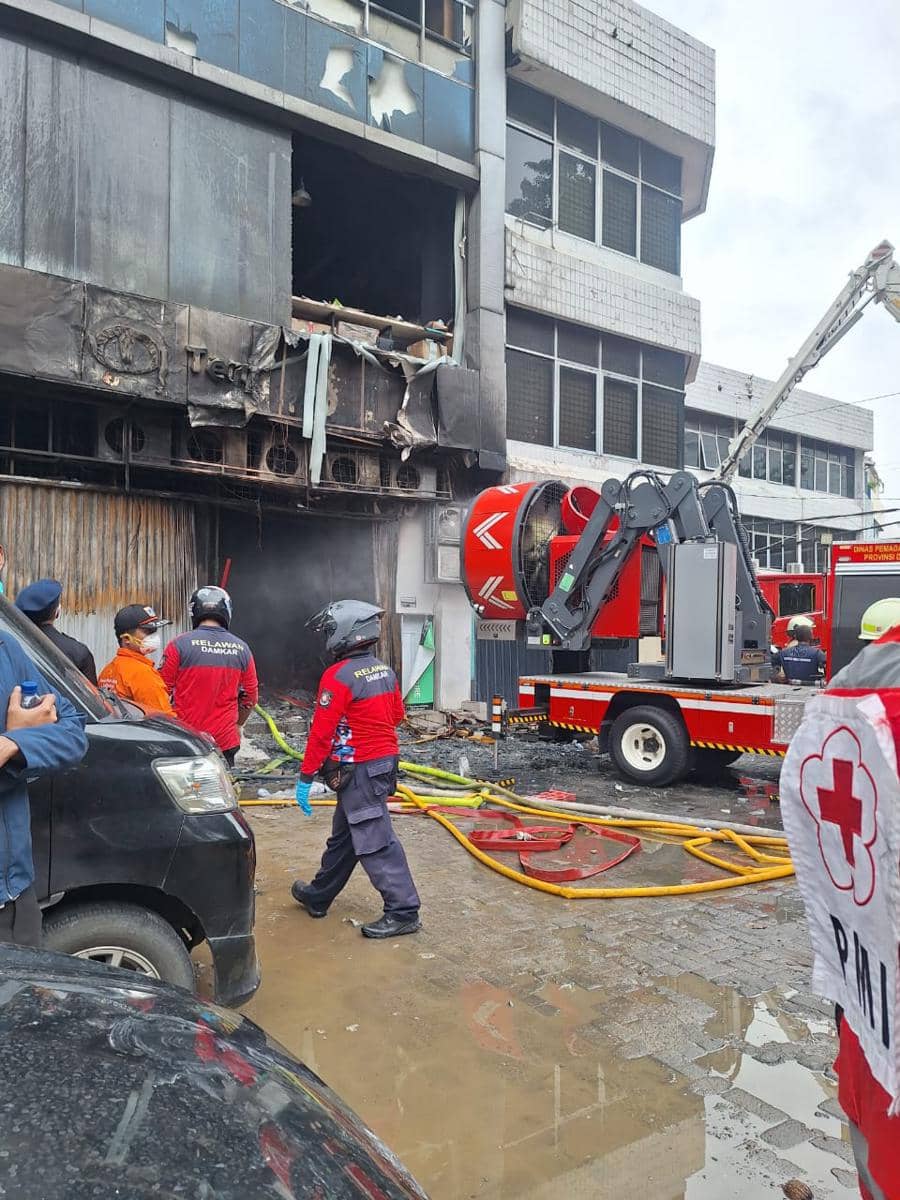 Gedung Terra Drone Kebakaran