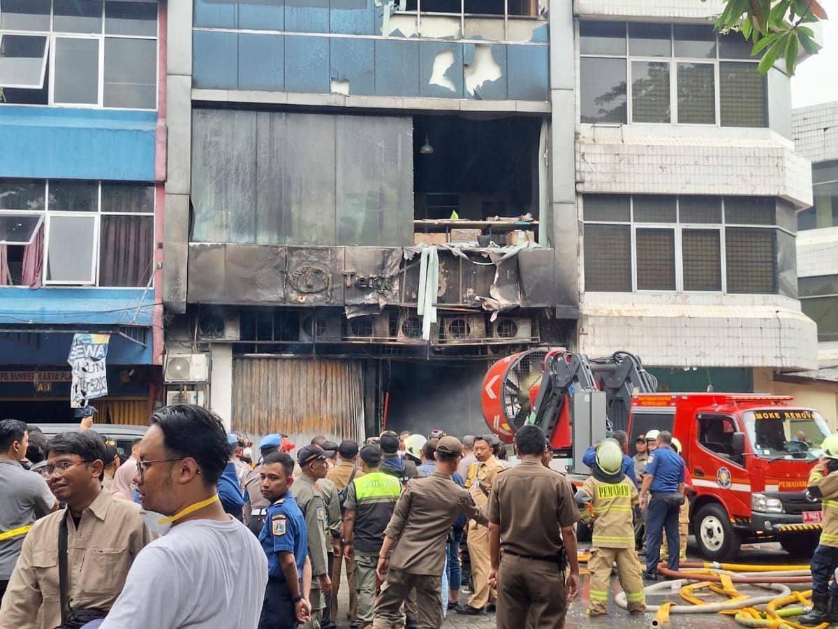 Gedung Terra Drone Kebakaran